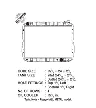 Load image into Gallery viewer, CSF #2708 81-87 4.2L Toyota Landcruiser (AT) / 1988 4.0L (AT) (4-Row Copper Core) Radiator