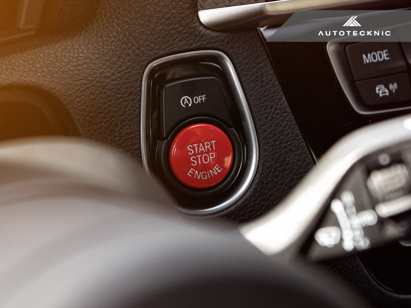 AutoTecknic Bright Red Start Stop Button - BMW i8