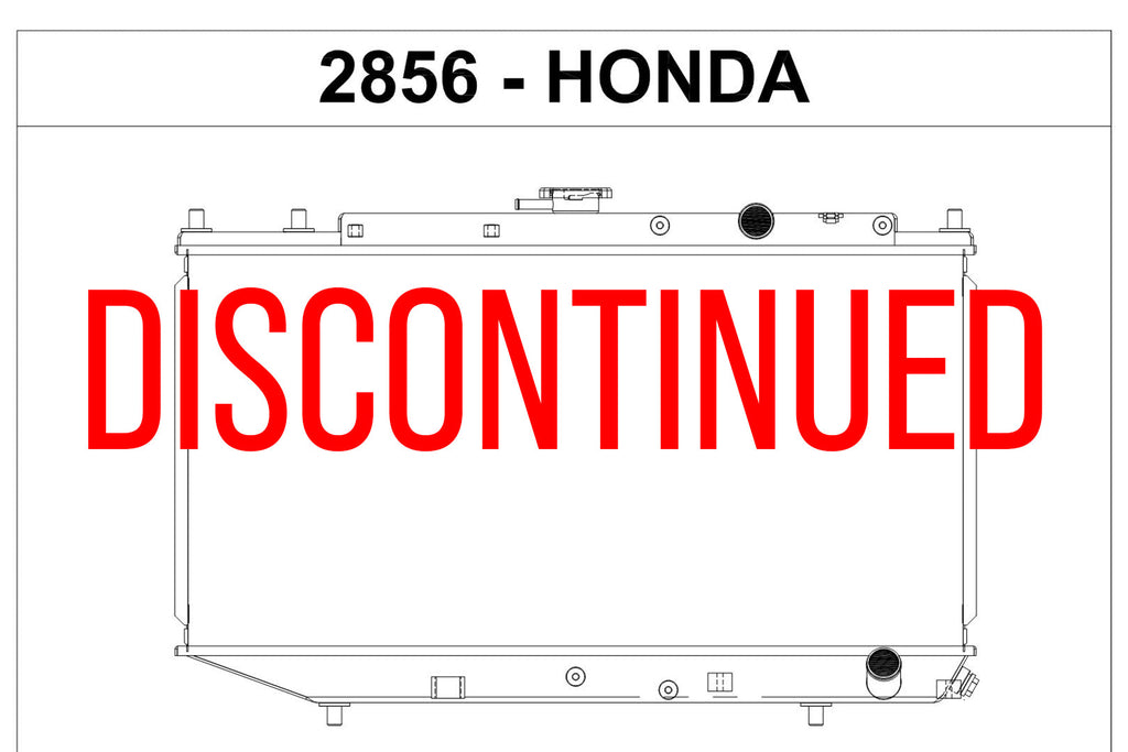 CSF #2856 CSF 2856 - 88-91 Honda CRX Radiator (Discontinued)