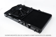 Load image into Gallery viewer, CSF #2858FB 92-00 Civic All-Aluminum Fan Shroud w/ 12-inch SPAL Fan - Black
