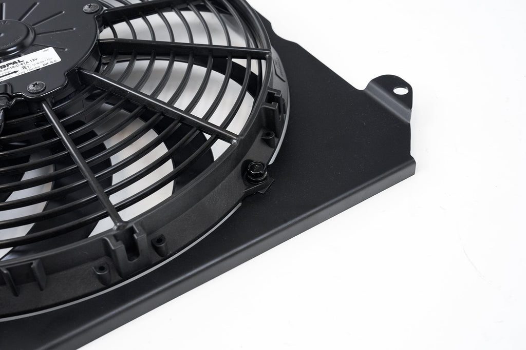 CSF #2858FB 92-00 Civic All-Aluminum Fan Shroud w/ 12-inch SPAL Fan - Black