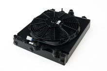 Load image into Gallery viewer, CSF #2858XB Universal Half Radiator - Evo 7/8/9 / 92-00 Civic - w/ SPAL Fan &amp; Shroud - Black