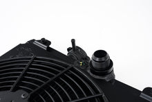 Load image into Gallery viewer, CSF #2858XB Universal Half Radiator - Evo 7/8/9 / 92-00 Civic - w/ SPAL Fan &amp; Shroud - Black