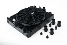 Load image into Gallery viewer, CSF #2858XB Universal Half Radiator - Evo 7/8/9 / 92-00 Civic - w/ SPAL Fan &amp; Shroud - Black