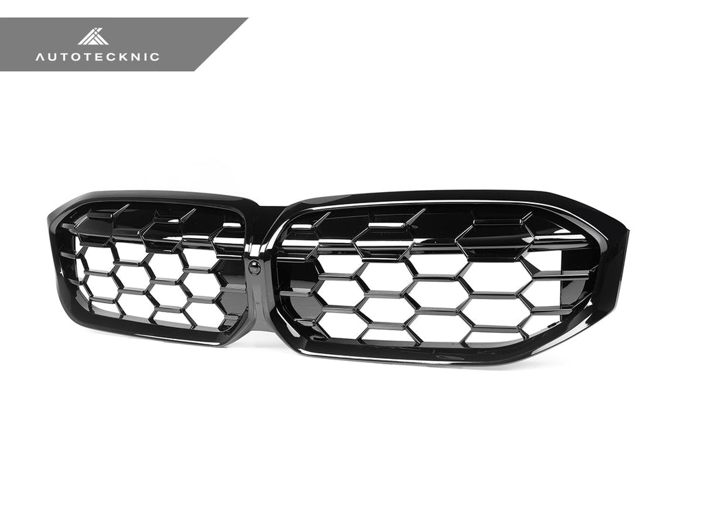AutoTecknic Painted Black Honeycomb Front Grille - G20 3-Series LCI