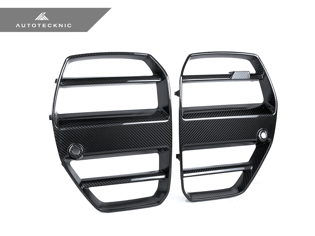 AutoTecknic Dry Carbon Podium V1 Front Grille Set - G80 M3 | G82/ G83 M4