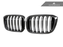 Load image into Gallery viewer, AutoTecknic Dry Carbon Fiber Dual-Slats Front Grille Set - G01 X3 | G02 X4 Pre-LCI