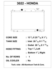 Load image into Gallery viewer, CSF #3022 03-05 Honda Civic Si High-Performance All-Aluminum Radiator (Discontinued)