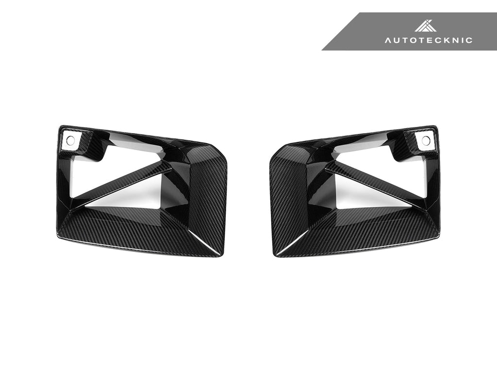 AutoTecknic Dry Carbon Front Air Inlet Trim Set - G87 M2