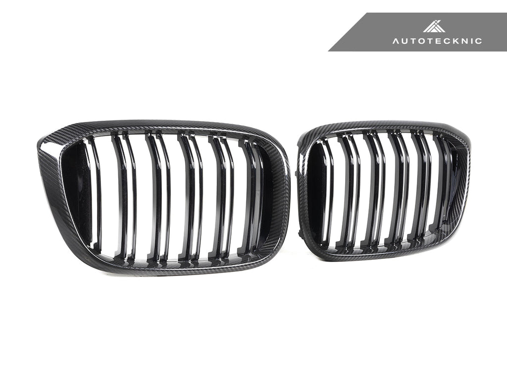 AutoTecknic Dry Carbon Fiber Dual-Slats Front Grille Set - G01 X3 | G02 X4 Pre-LCI