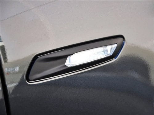 AutoTecknic Replacement Stealth Black Fender Light Trims - F10 Sedan / F11 Wagon | 5 Series