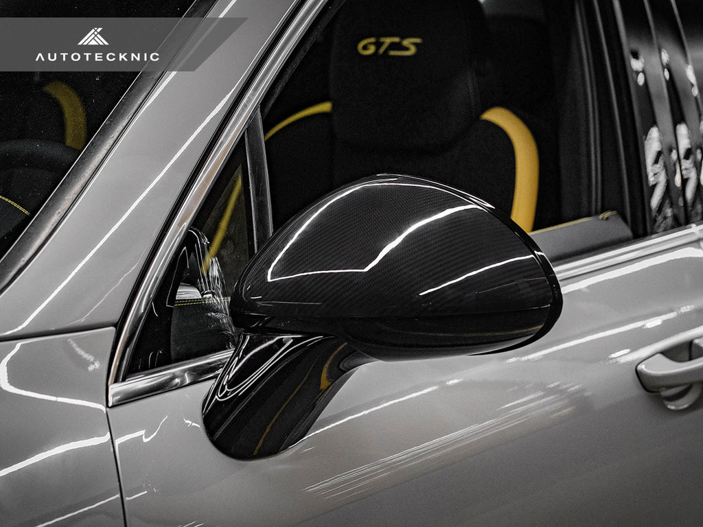 AutoTecknic Replacement Dry Carbon Mirror Covers - Porsche 958 Cayenne