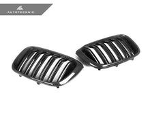 Load image into Gallery viewer, AutoTecknic Dry Carbon Fiber Dual-Slats Front Grille Set - G01 X3 | G02 X4 Pre-LCI