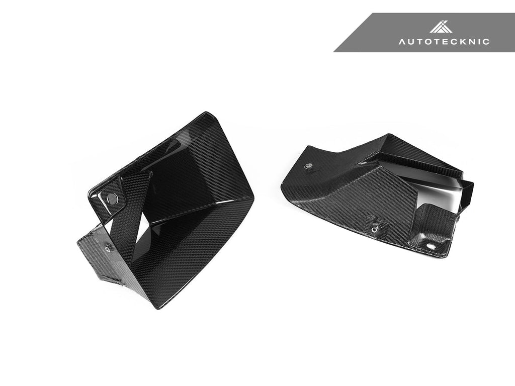 AutoTecknic Dry Carbon Front Air Inlet Trim Set - G87 M2