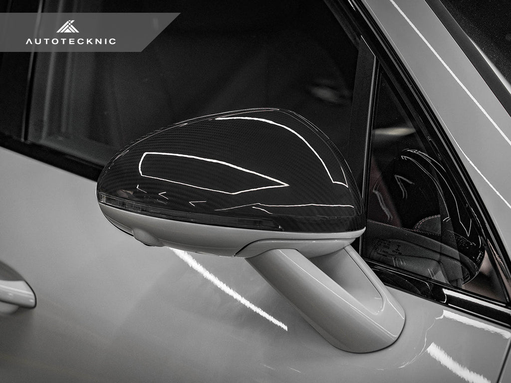 AutoTecknic Replacement Dry Carbon Mirror Covers - Porsche 95B Macan