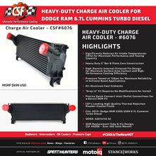 Load image into Gallery viewer, CSF #6076 13-17 Ram 2500 / 3500 6.7L Cummins Turbo Diesel Heavy Duty Intercooler