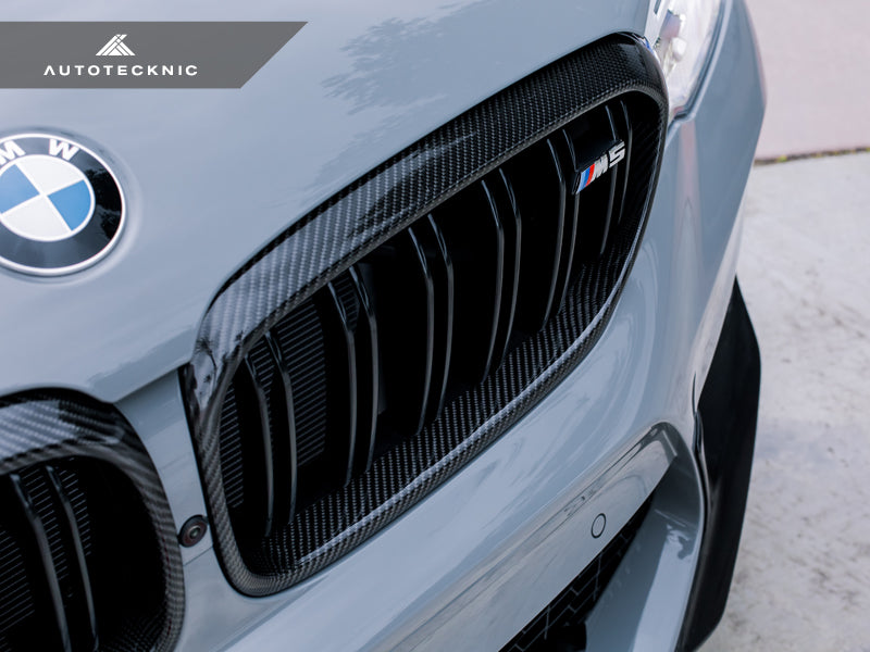 AutoTecknic Carbon Fiber Front Grille Surround Set - F90 M5