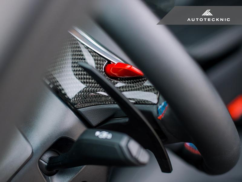 AutoTecknic Replacement Carbon Steering Wheel Top Cover - G80 M3 | G82/ G83 M4