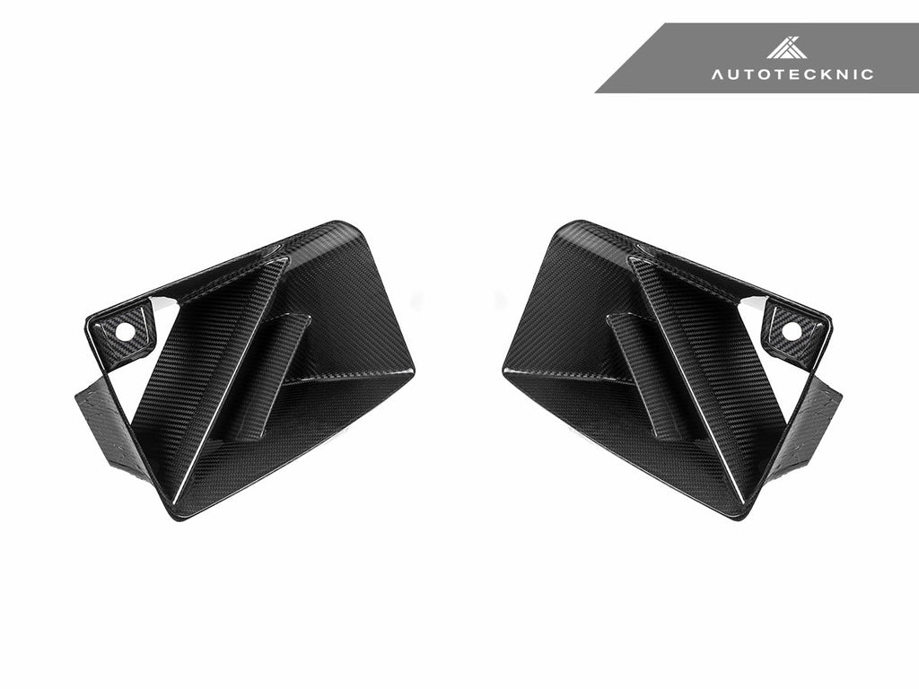 AutoTecknic Dry Carbon Corsa Front Air Inlet Trim Set - G87 M2