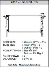 Load image into Gallery viewer, CSF #7010 10-12 Hyundai Genesis 2.0 Turbo (AT) High-Performance Radiator (Discontinued)
