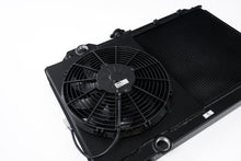 Load image into Gallery viewer, CSF #7075B Mitsubishi Evo 7/8/9 Full Size Slim Radiator w/ 12in SPAL Fan - Black