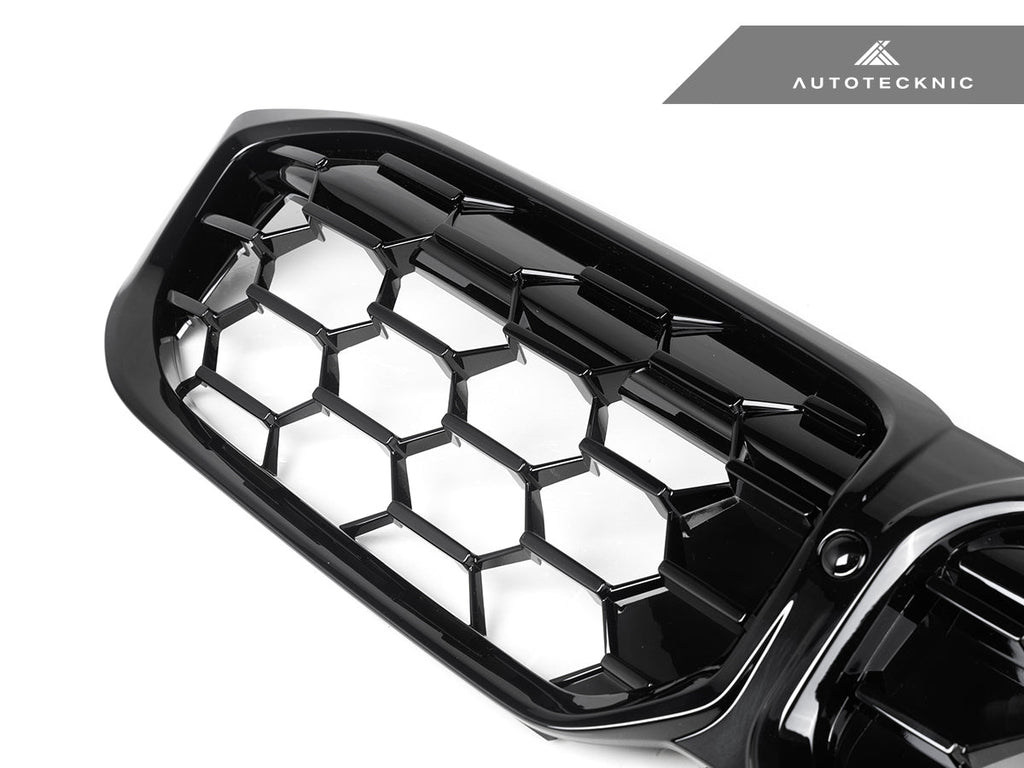 AutoTecknic Painted Black Honeycomb Front Grille - G20 3-Series LCI