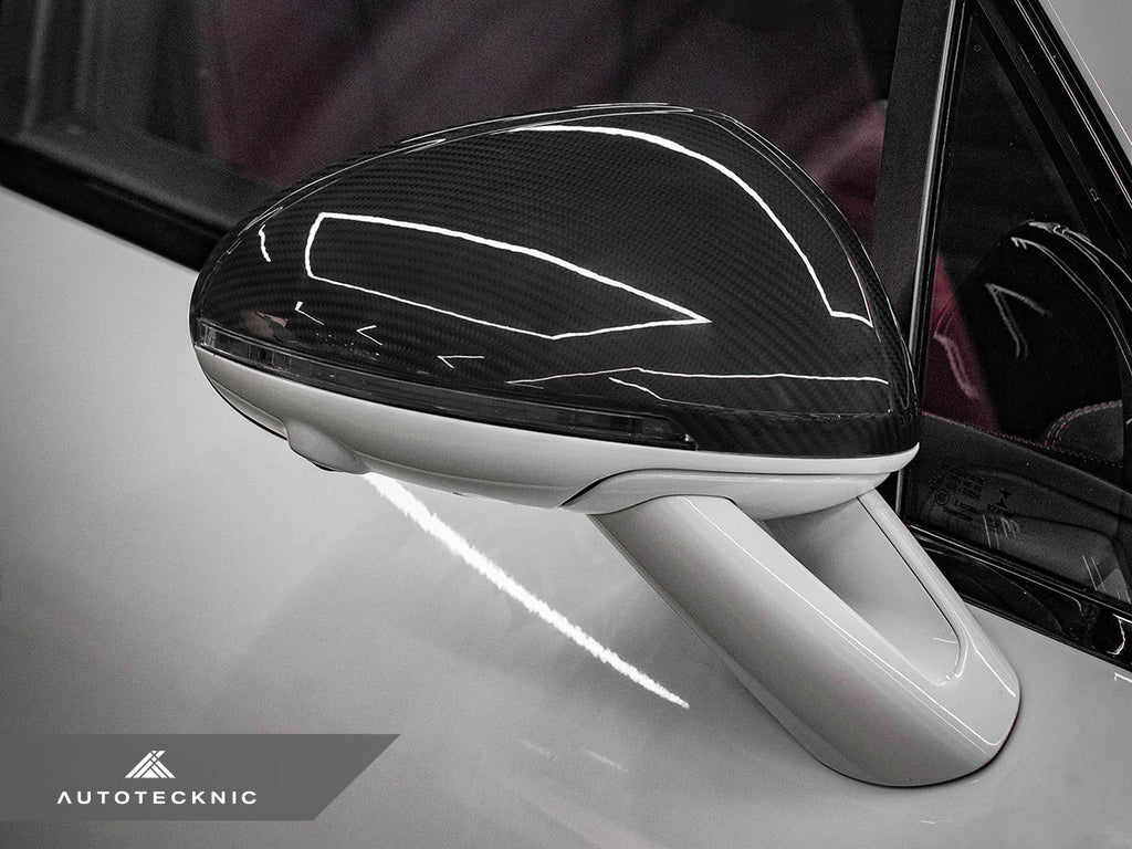 AutoTecknic Replacement Dry Carbon Mirror Covers - Porsche 95B Macan