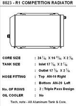 Load image into Gallery viewer, CSF #8023 R-1 Triple-Pass "Ultimate Motorsports" Competition Radiator