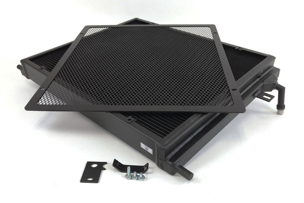 CSF #8075V BMW F8X M3/M4 Front Mount Heat Exchanger w/ rock guard - Black