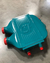Load image into Gallery viewer, CSF #8082R F8X M3 / M4 / M2 Comp Top Mount Charge-Air-Cooler - Raw Finish custom finish - Custom Teal (RAAL 5021 w/ Satin Clear) +$200.00