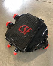 Load image into Gallery viewer, CSF #8082R F8X M3 / M4 / M2 Comp Top Mount Charge-Air-Cooler - Raw Finish custom finish - Gloss Black w/ Anodized Red CSF Logo +$400.00