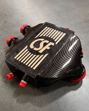Load image into Gallery viewer, CSF #8082R F8X M3 / M4 / M2 Comp Top Mount Charge-Air-Cooler - Raw Finish custom finish - Hydro-dipped Carbon Fiber w/ Metallic Gold Pinstriping +$900.00