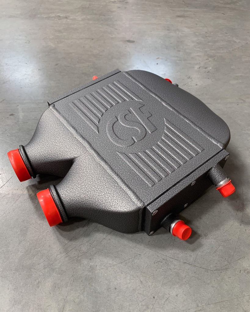 CSF #8082R F8X M3 / M4 / M2 Comp Top Mount Charge-Air-Cooler - Raw Finish custom finish - Cement (Matte) +$400.00