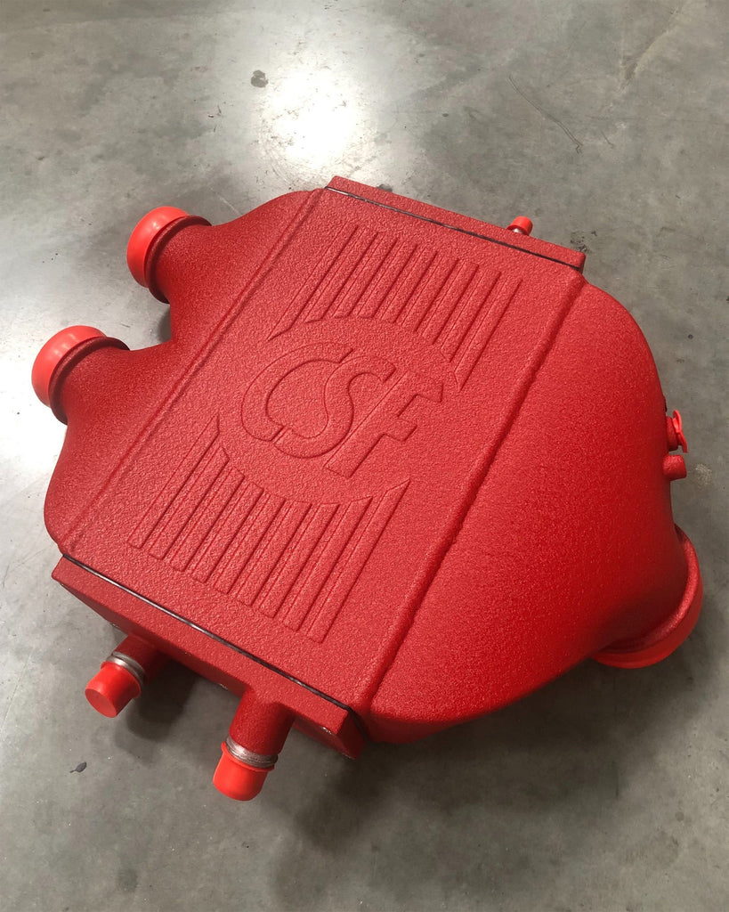 CSF #8082R F8X M3 / M4 / M2 Comp Top Mount Charge-Air-Cooler - Raw Finish custom finish - Crinkle Red +$200.00