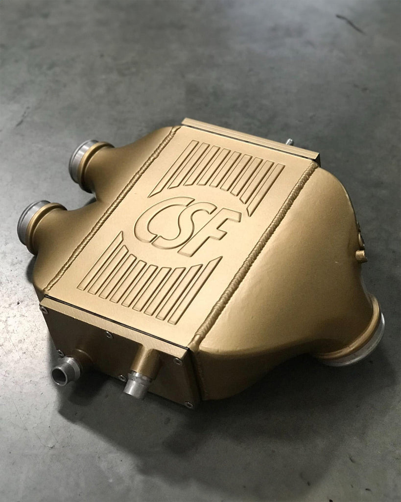 CSF #8082R F8X M3 / M4 / M2 Comp Top Mount Charge-Air-Cooler - Raw Finish custom finish - Frost gold +$200.00