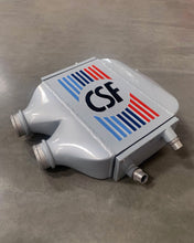 Load image into Gallery viewer, CSF #8082R F8X M3 / M4 / M2 Comp Top Mount Charge-Air-Cooler - Raw Finish custom finish - Hockenheim Silver w/ BMW M Stripes and Black CSF +$400.00