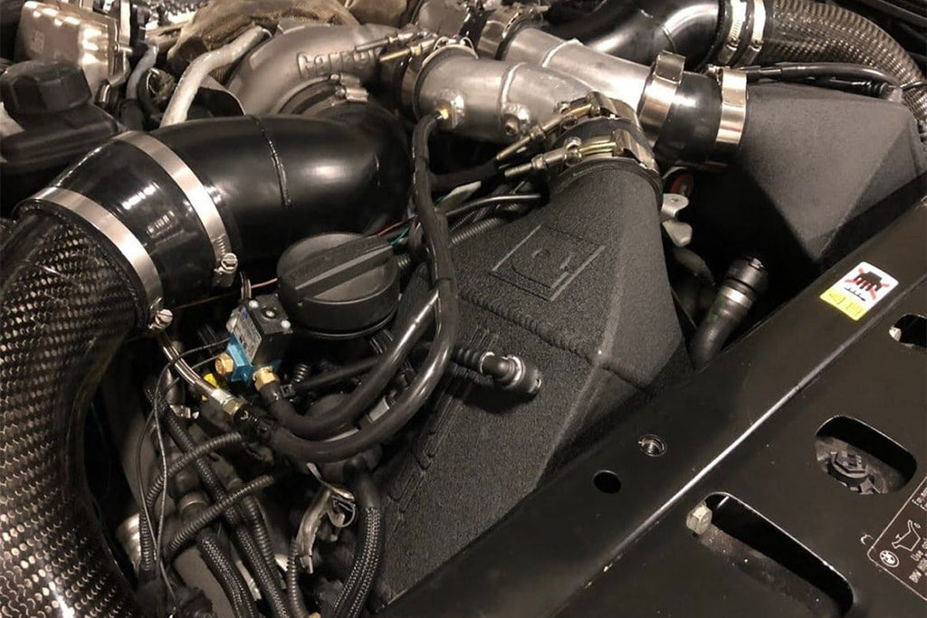 CSF #8109 BMW F1X M5 & M6 Twin Charge-Air-Cooler Set - Crinkle Black Finish