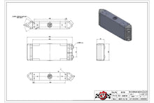 Load image into Gallery viewer, CSF #8119 Universal Dual-Pass Oil Cooler - M22 x 1.5 connections - 13L x 4.75H x 2.16W