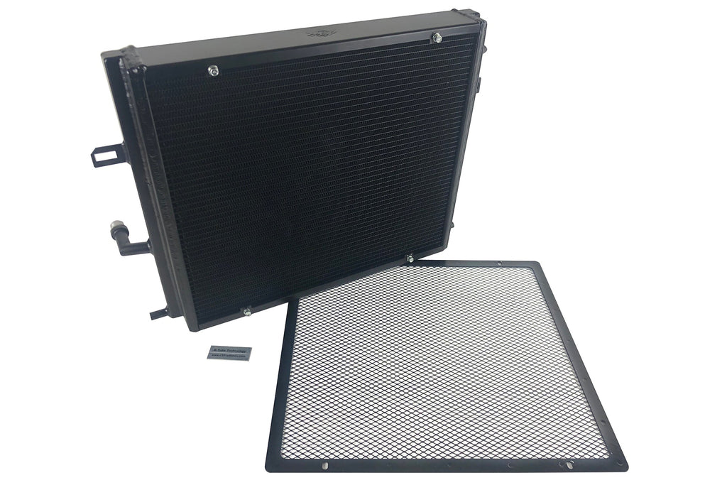CSF #8131B BMW F3X/F2X B58/B48 Triple-Pass Heat Exchanger w/ Rock Guard - Black