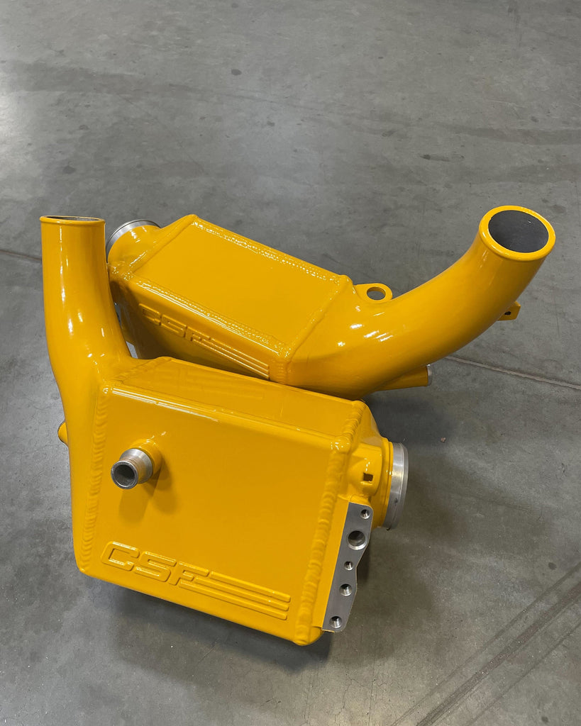 CSF #8351 BMW G9X M5 High-Performance Charge-Air-Coolers custom finish - Mustard Yellow (RAAL 1004) +$200.00