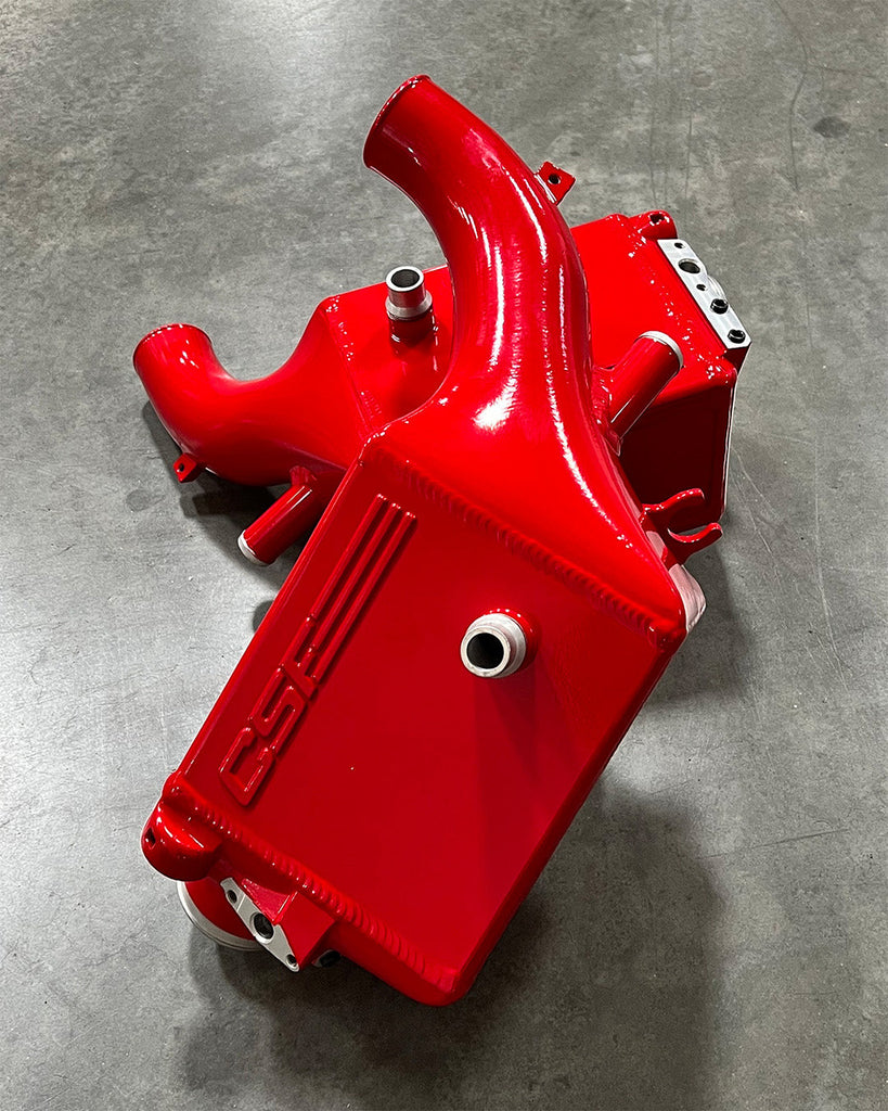 CSF #8351 BMW G9X M5 High-Performance Charge-Air-Coolers custom finish - Bengal Red Gloss +$200.00