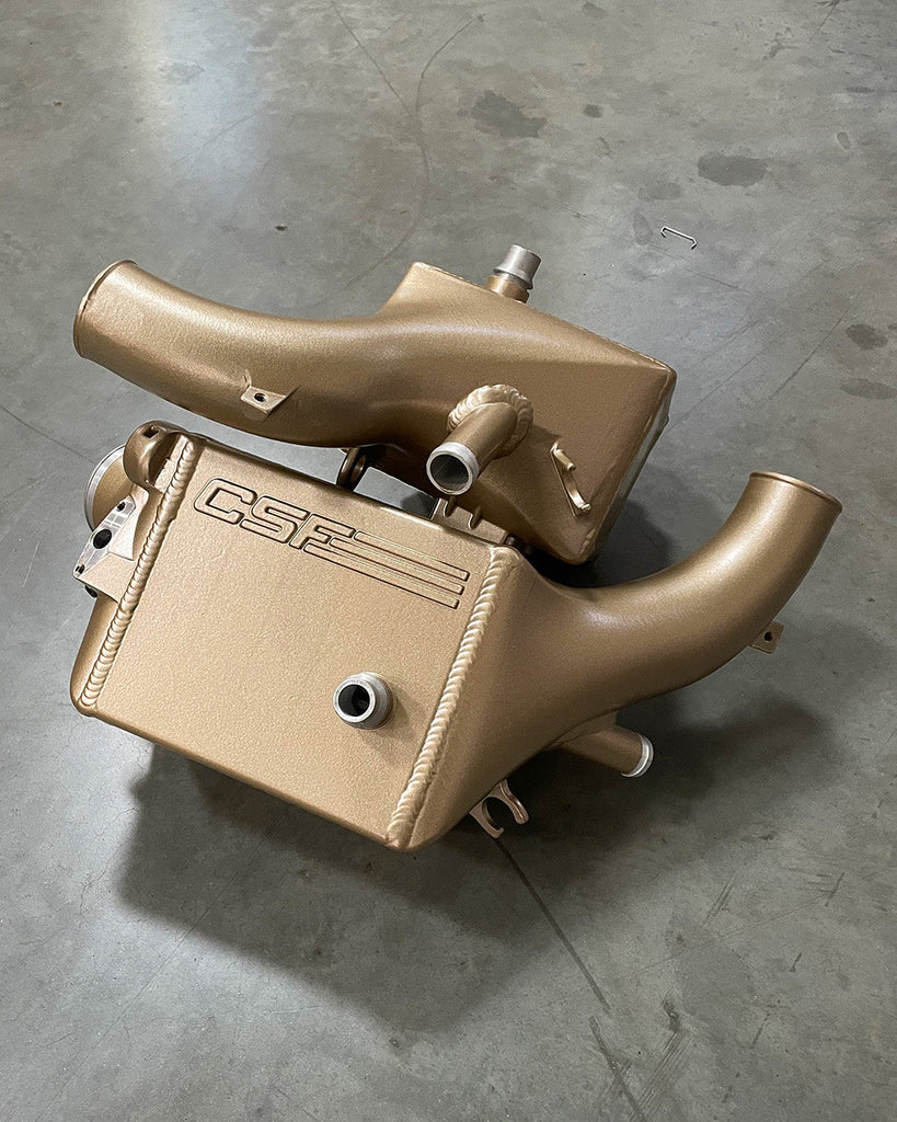 CSF #8351 BMW G9X M5 High-Performance Charge-Air-Coolers custom finish - Bismark Gold - M5CS Color Match +$200.00