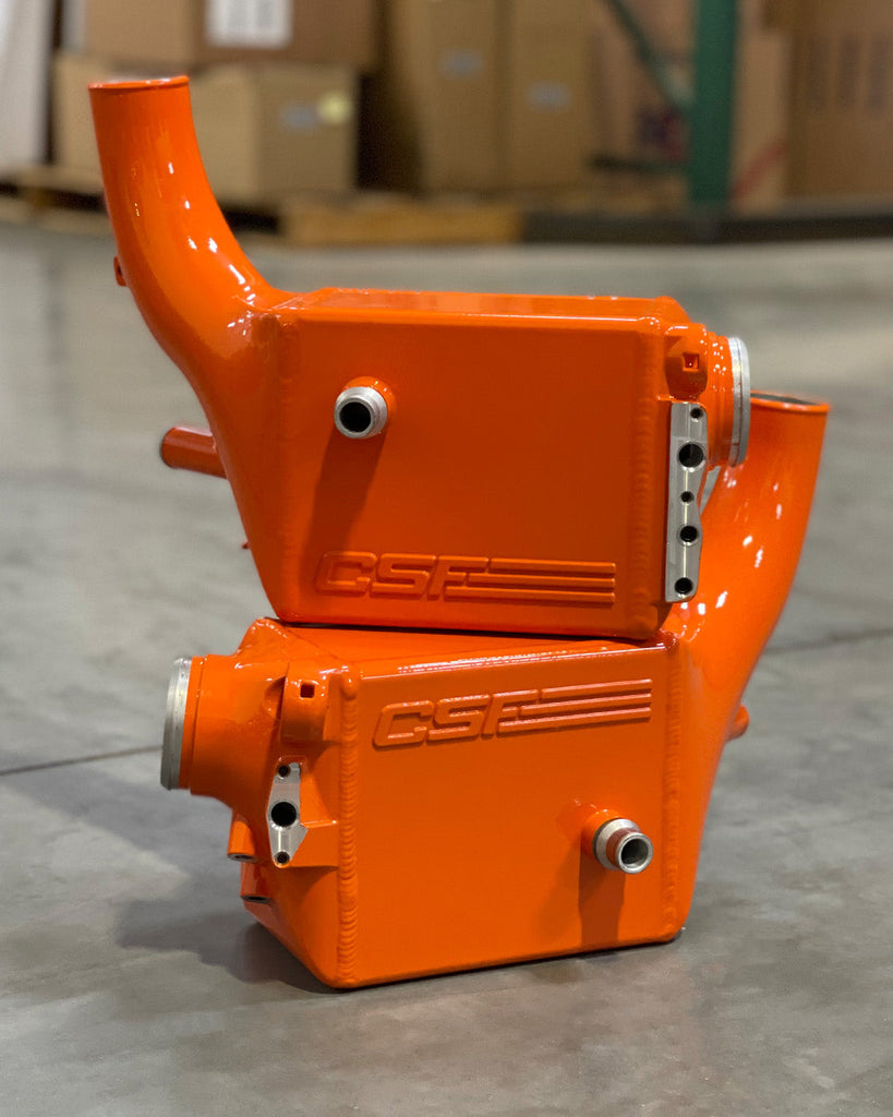 CSF #8351 BMW G9X M5 High-Performance Charge-Air-Coolers custom finish - Fire Orange +$200.00