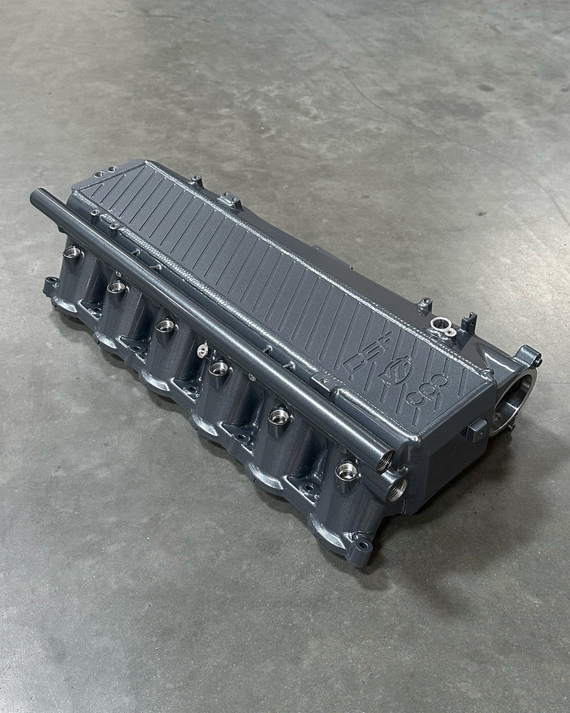 CSF #8200C A90 Supra / BMW B58 Charge-Air Cooler Manifold - Custom Finish custom finish - Turbulence Grey