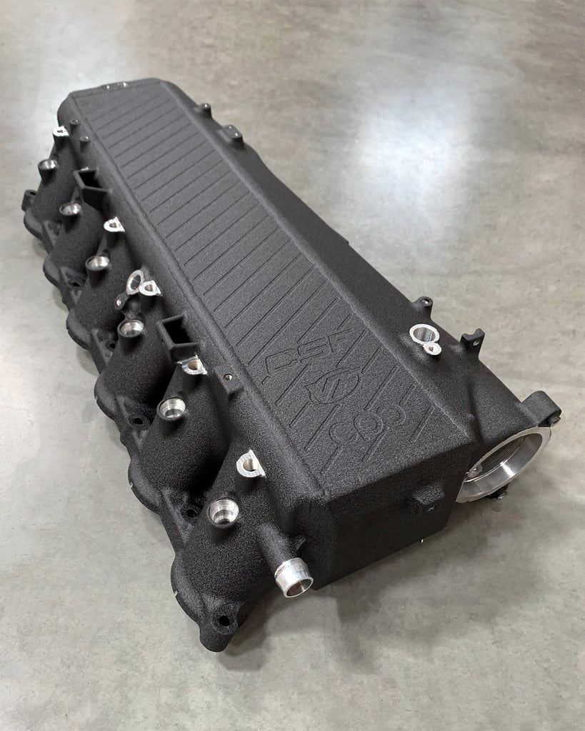 CSF #8200C A90 Supra / BMW B58 Charge-Air Cooler Manifold - Custom Finish custom finish - Crinkle Black