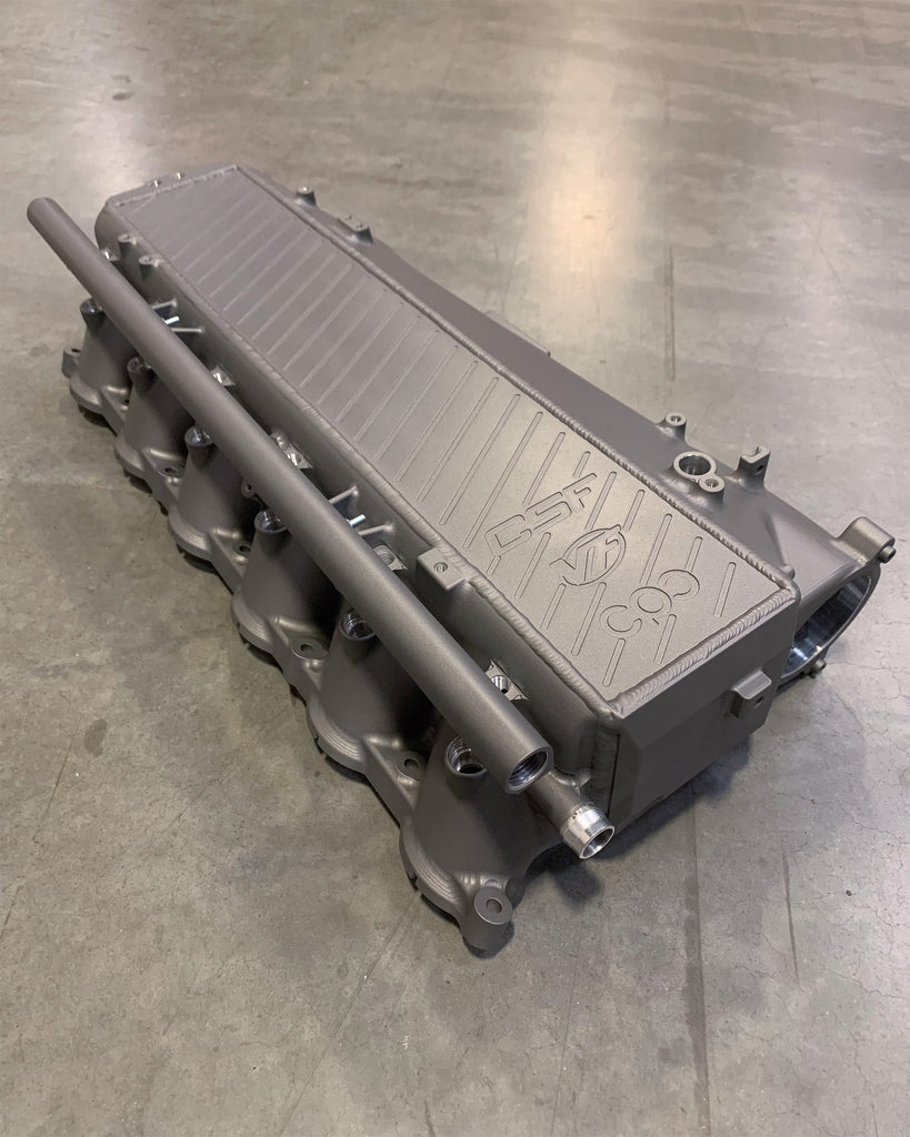 CSF #8200C A90 Supra / BMW B58 Charge-Air Cooler Manifold - Custom Finish custom finish - Thermal Dispersion - Space Grey