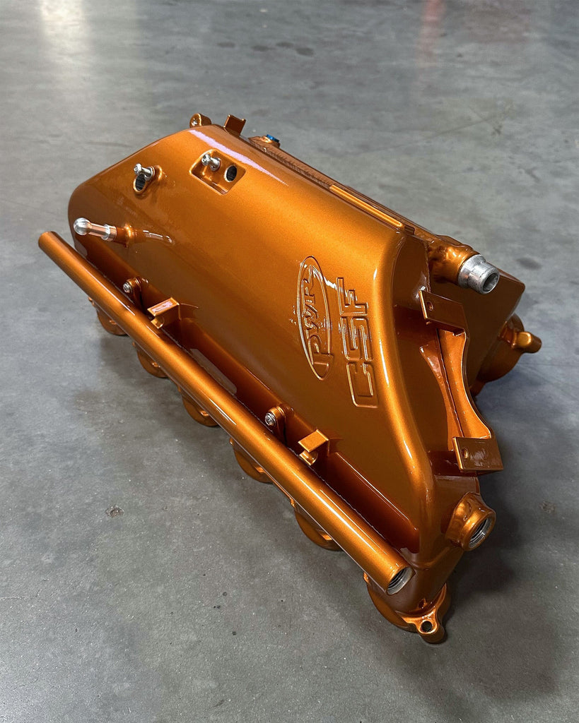 CSF #8233C BMW S58 "Level-Up" Charge Air Cooler Manifold - Custom Finish custom finish - F8X GTS Acid Orange - Hand Airbrush Painted +$800.00