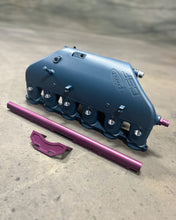 Load image into Gallery viewer, CSF #8233C BMW S58 "Level-Up" Charge Air Cooler Manifold - Custom Finish custom finish - Blue Titanium with Black Cherry Rail &amp; Hardware