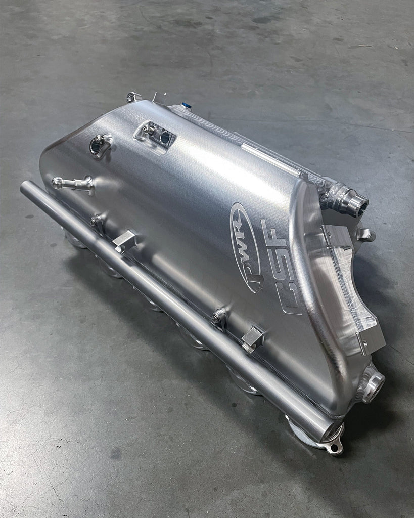 CSF #8233C BMW S58 "Level-Up" Charge Air Cooler Manifold - Custom Finish custom finish - Frozen Ceramic Clear