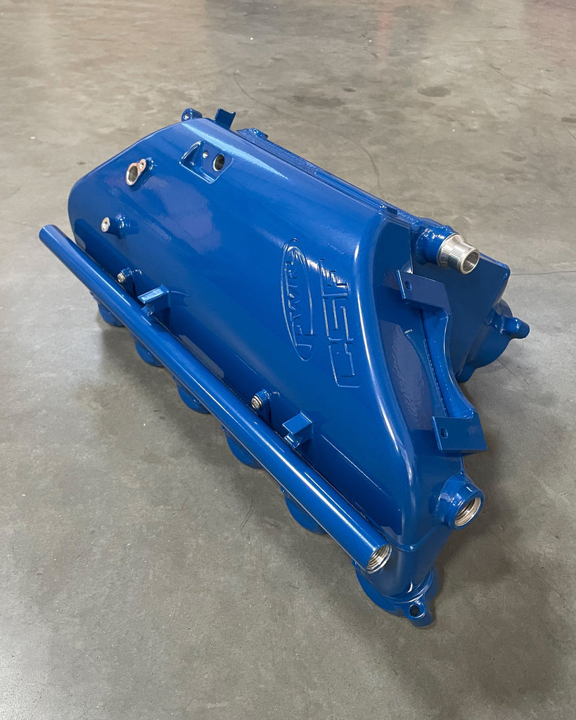 CSF #8233C BMW S58 "Level-Up" Charge Air Cooler Manifold - Custom Finish custom finish - Royal Blue - Satorini Blue
